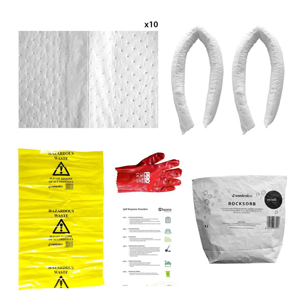 Controlco Everyday Spill Kit - Oil Only - 20L in Bag or Pail