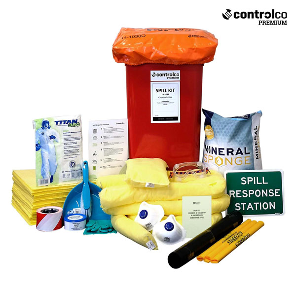 Controlco Premium Chemical Spill Kit - 100L
